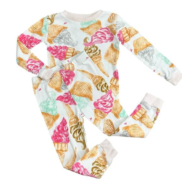 Burt's Bees Other - BURT'S BEES Ice Cream Long Sleeve Pajama Set 2T
